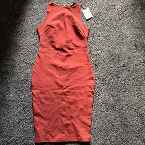 Brick Red Dress